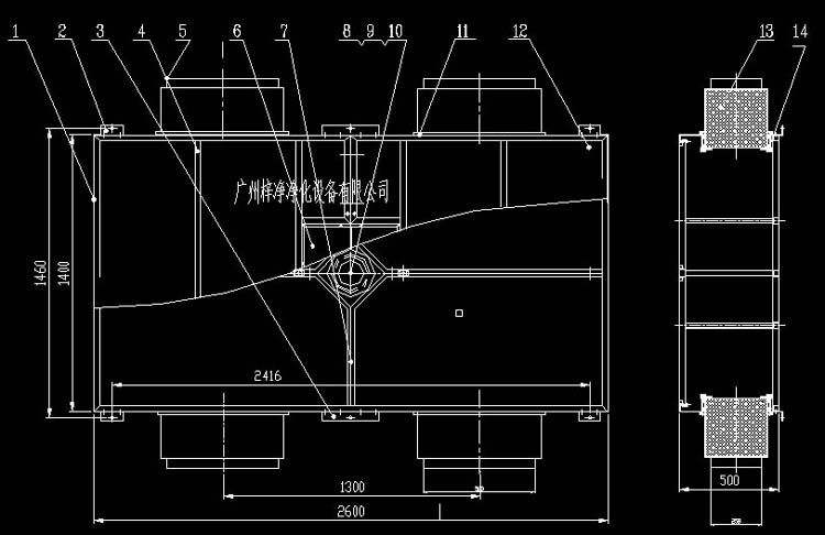 层流送风天花设计方案图 层流送风天花设计方案图